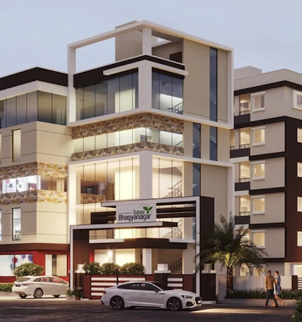 Modern apartment towers